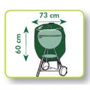 Housse barbecue rond hauteur 60 cm diam&egrave;tre 73 cm Nature