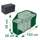 Housse barbecue gaz hauteur 58 cm 103 x 58 cm Nature