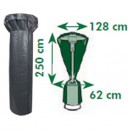 Housse parasol chauffant hauteur 250 cm diam&egrave;tre 128 cm Nature