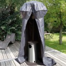 Housse parasol chauffant hauteur 250 cm diam&egrave;tre 128 cm Nature