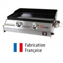 Plancha gaz Made in France Somagic fonte &eacute;maill&eacute;e 51 cm