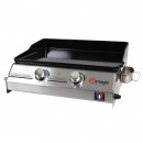 Plancha gaz Made in France Somagic fonte &eacute;maill&eacute;e 51 cm