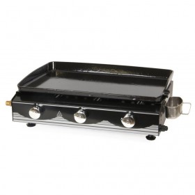 Barbecue Somagic : Plancha gaz Santander ANETO Somagic 61 cm fonte &eacute;maill&eacute;e 12 &agrave; 20 personnes