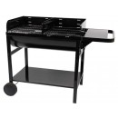 Barbecue &agrave; charbon de bois Jumbo Somagic cuve acier 85x47cm