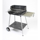 Barbecue &agrave; charbon de bois Florence Somagic cuve fonte 54.5x38.5cm