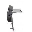 Tablette lat&eacute;ral repliable en Inox pour Vulcano L'art du jardin