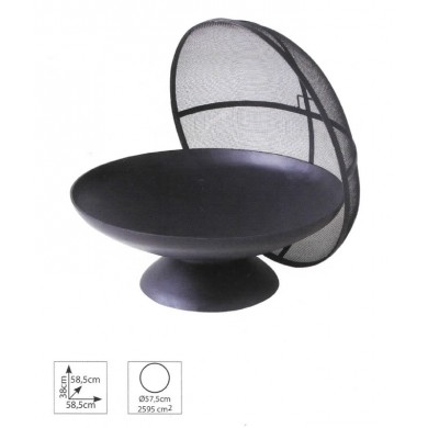 Brasero Junto Cookingarden D 60 cm avec couvercle anti braise