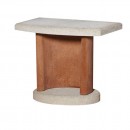 Table pour Barbecue Buschbeck finition quartz blanc et Terracotta