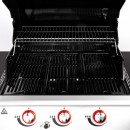 Barbecue &agrave; gaz MANHATTAN 400GPI Somagic 343219GPI grill et plancha