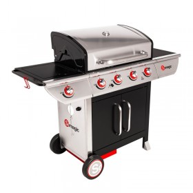 Barbecue Somagic : Barbecue &agrave; gaz MANHATTAN 450GPI SOMAGIC 343269GPI avec r&eacute;chaud 12 &agrave; 20 personnes