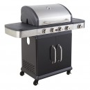 Barbecue gaz Fidgi 4 br&ucirc;leurs inox et 1 r&eacute;chaud lat&eacute;ral Cook'in garden