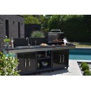Barbecue gaz Fidgi 4 br&ucirc;leurs inox et 1 r&eacute;chaud lat&eacute;ral Cook'in garden