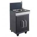 Barbecue gaz avec desserte Fidgi 4 br&ucirc;leurs inox et 1 r&eacute;chaud lat&eacute;ral Cook'in garden