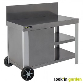 Arrêt par l'usine Desserte NOVA 110 pour plancha Cook'inGarden L 122 x l 65 x H 105cm