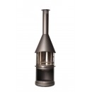 Barbecue chemin&eacute;e Sydney Buschbeck 250 cm diam 72 cm stainless steel fireplace 140283 Gris clair