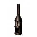 Barbecue chemin&eacute;e Sydney Buschbeck 250 cm diam 72 cm stainless steel fireplace 140306 Noir