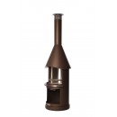 Barbecue chemin&eacute;e Sydney Buschbeck 250 cm diam 72 cm stainless steel fireplace 140313 Brun