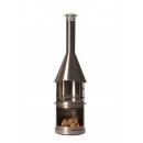 Barbecue chemin&eacute;e Sydney Buschbeck 250 cm diam 72 cm stainless steel fireplace 140337 inox bross&eacute;