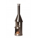 Barbecue chemin&eacute;e Sydney Buschbeck 250 cm diam 72 cm stainless steel fireplace 140337 inox bross&eacute;