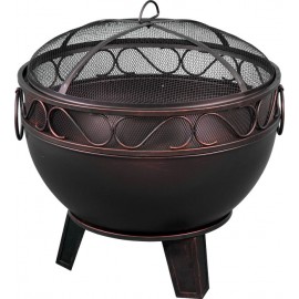 Brasero grill Ignis Buschbeck  diamètre 60 x hauteur 61 cm en acier peint en noir