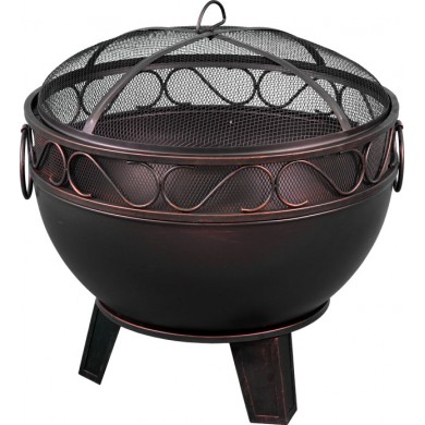 Brasero grill Ignis  diamètre 60 x hauteur 61 cm poids 9.0 kg en acier peint en noir