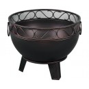 Brasero grill Ignis  diam&egrave;tre 60 x hauteur 61 cm poids 9.0 kg en acier peint en noir