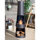 Brasero chemin&eacute;e Skyline diam&egrave;tre 36 cm hauteur 150 cm en acier poids 9.5 kg