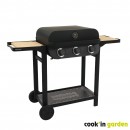 Barbecue &agrave; gaz Flavo 60 sur chariot Gardenmax Cookingarden