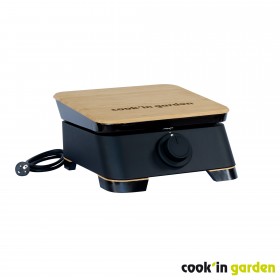Barbecue Cook'in Garden : Plancha Dune Cook'in Garden L 40 x l 47 x H 20cm &eacute;lectrique Pour 6 personnes