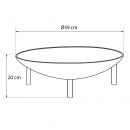 Brasero Junto diam&egrave;tre 59 cm Cookingarden en acier