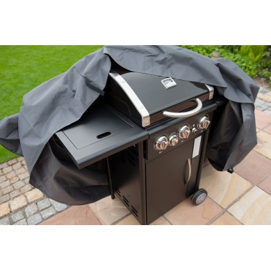 Housse de protection barbecue au gaz PE 100 g/m² graphite H125 x 180 x 80 cm Nature