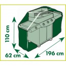 Housse de protection barbecue gaz PE 100 g/m&sup2; graphite H110 x 196 x 62 cm Nature