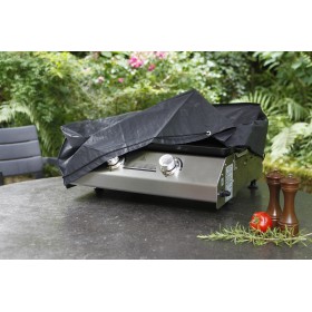 Housse Barbecue : Housse de protection pour plancha PE 100 g/m&sup2; graphite H24 x 63 x 53 cm Nature