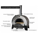 Four &agrave; pizza Vulcanello bois et charbon Vulcano