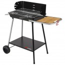 Barbecue &agrave; charbon de bois Florence Somagic cuve fonte 54.5x38.5cm