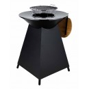 Brasero de cuisson Somagic R&eacute;f. 300907 cuve en acier ronde de 70 cm