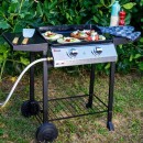 Plancha &agrave; Gaz sur chariot Pampluna Somagic R&eacute;f. 305338, 8 &agrave; 10 personnes