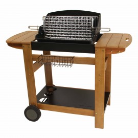 Barbecue charbon de bois Senlis Somagic réf 365738 cuve fonte pour 10 personnes