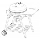 Barbecue Charbon de Bois TONINO 60 Cook'in Garden CH062T