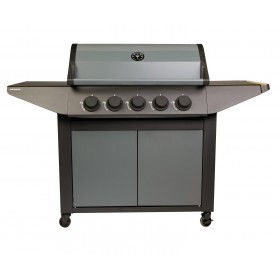Barbecue Gaz Cook'in Garden : Barbecue gaz Burn 5 Cook'in Garden L 152 x l 60 x H 112cm 5 br&ucirc;leurs