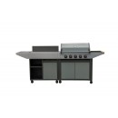 Barbecue gaz Burn 5 Cook'in Garden L 152 x l 60 x H 112cm 5 br&ucirc;leurs