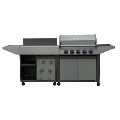 Barbecue gaz Burn 5 Cook'in Garden L 152 x l 60 x H 112cm 5 brûleurs