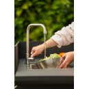 Barbecue gaz Burn 5 avec &eacute;vier Cook'in Garden L 152 x l 60 x H 112cm 5 br&ucirc;leurs
