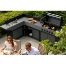 Barbecue gaz Burn 5 avec &eacute;vier Cook'in Garden L 152 x l 60 x H 112cm 5 br&ucirc;leurs